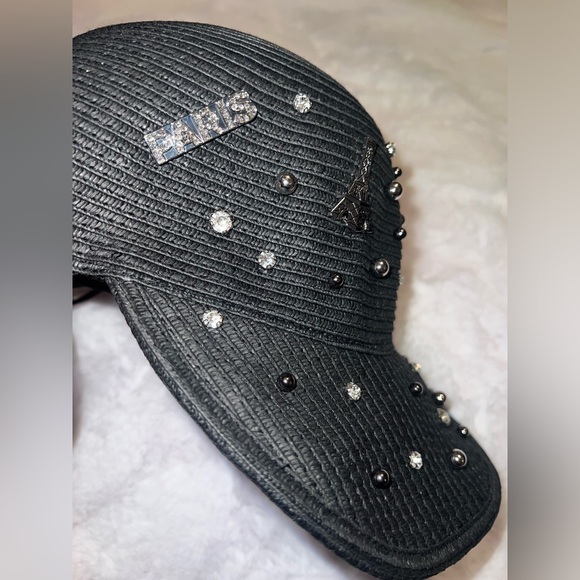 Karl Lagerfeld Textured Cap with Embellishments - Picture 4 of 6